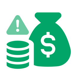 financial risk icon