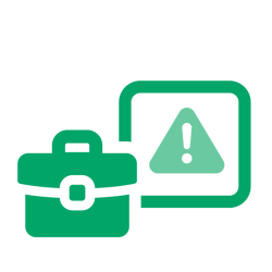 high risk portfolio icon